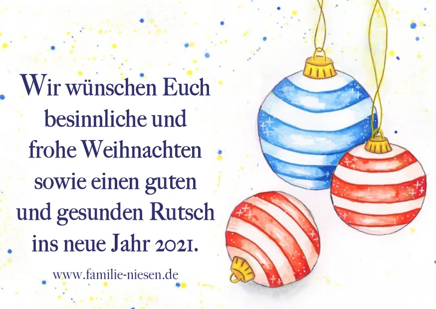 Wir wünschen ein frohes Fest - X Mas 2020 familie niesen jpg - 1